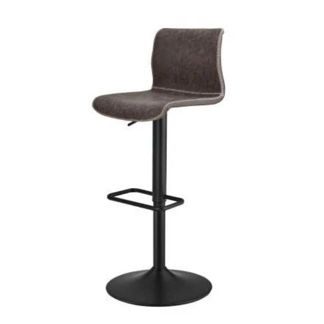 Ghế quầy bar chân sắt sơn tĩnh điện tựa lưng bọc da: SG - 4141 - $hienthicat